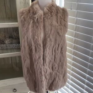 Rabbit fur vest